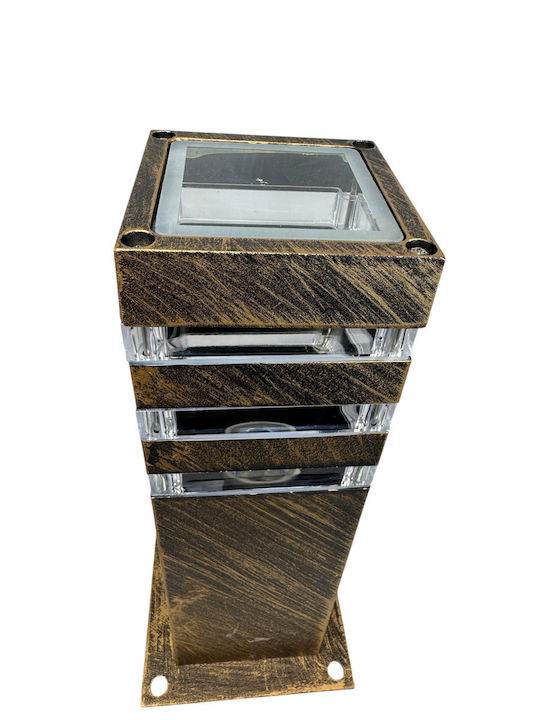 Epiplo-Fos Outdoor Small Post Floor Lamp for E27 Bulb Gold