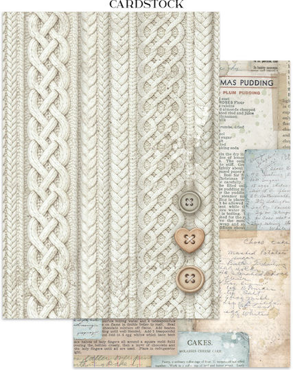 Junk Journal Focus Point Изрязвания Фонове Бяла Коледа