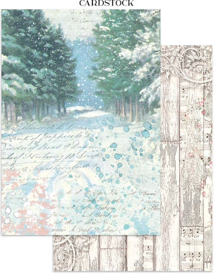 Junk Journal Focus Point Cut-outs Backgrounds Winter Magic