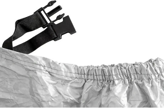 Waterproof Motorcycle Cover UV Protection 200x130cm Silver Size M