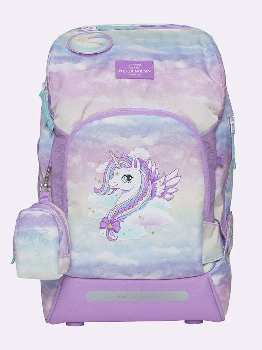 Beckmann Kindergarten School Backpack With Water Bottle Holder Pink 5 Litre