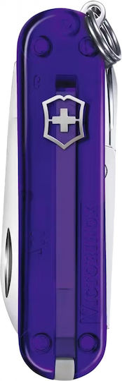 Victorinox Classic Sd Schweizer Armee-Messer Schlüsselanhänger 7 Werkzeuge Blau