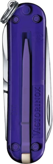 Victorinox Classic Sd Schweizer Armee-Messer Schlüsselanhänger 7 Werkzeuge Blau