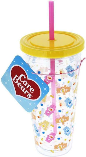 Thumbs Up Care Bears Стъклена Чаша със Сламка 350ml Thumbs Up Care Bears Стъклена Чаша със Сламка 350ml