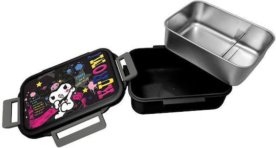Graffiti Sketchy Kuromi Plastic Kids Food Container