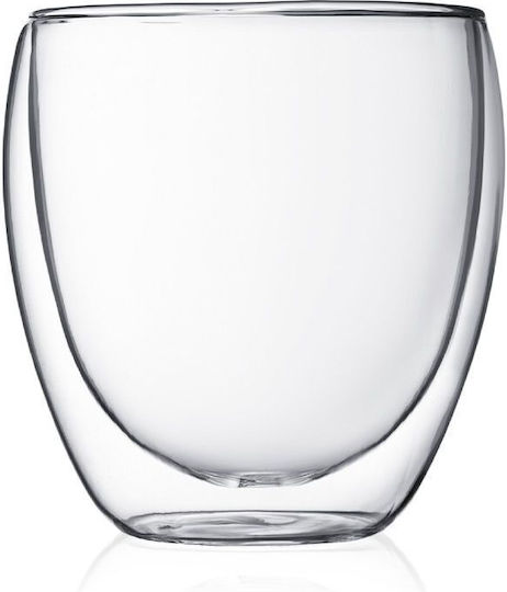 Bodum Pavina Set Water / Coffee/Freddo / Cocktail/Drinking Glasses Made of Glass 236.8ml 2 Pieces