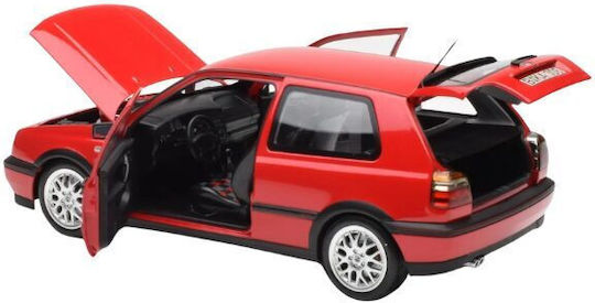 Modell Auto Volkswagen Golf 3 Gti 1996 Rote Maßstab 1:18 Norev