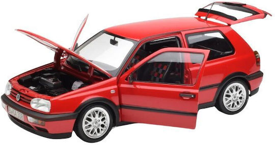 Modell Auto Volkswagen Golf 3 Gti 1996 Rote Maßstab 1:18 Norev