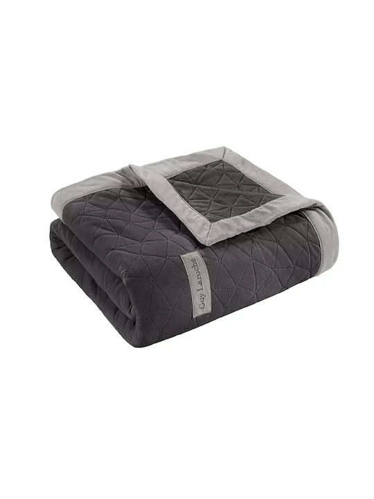 Guy Laroche Avalon Cuverturi Pentru Canapea 4 Locuri Jacquard 170x350cm Carbon