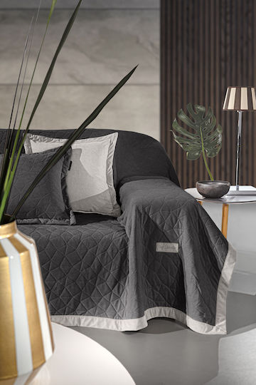 Guy Laroche Avalon Cuvertură Pentru Canapea 4 Locuri P170xL350cm Carbon Guy Laroche Avalon Cuvertură Pentru Canapea 4 Locuri P170xL350cm Carbon