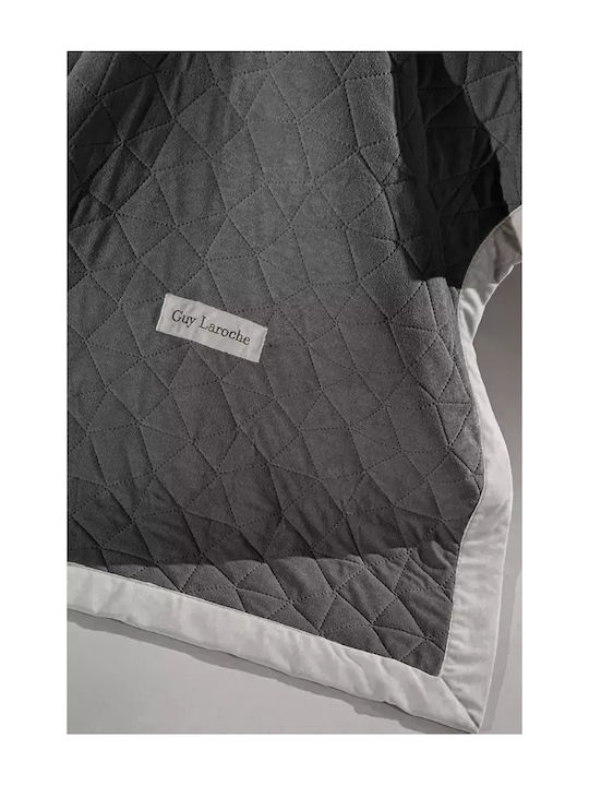 Guy Laroche Avalon Cuverturi Pentru Canapea 4 Locuri Jacquard 170x350cm Carbon