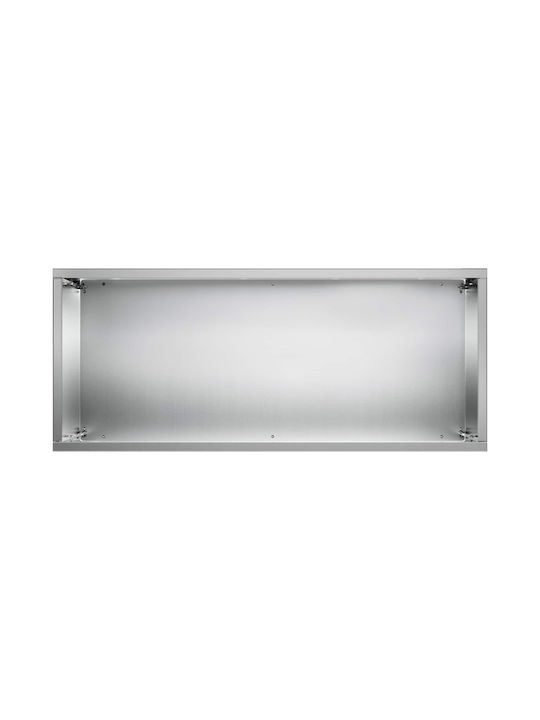 vidaXL Metallischer Blumentopf Silber 40x20x75cm