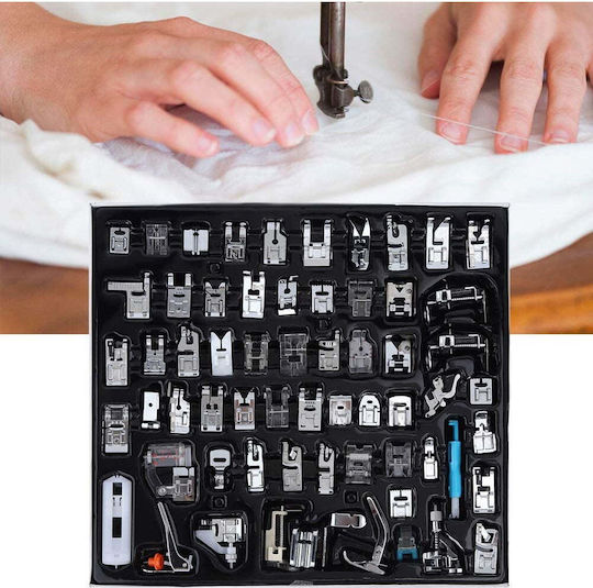 Set Picior Presator Mașină De Cusut 62 Piese Universal Multifuncțional Pentru Uz Casnic