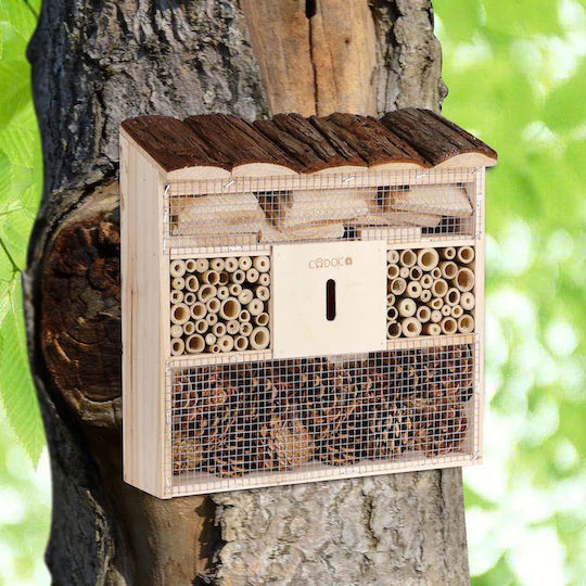 Cadoca Casă pentru insecte 30.5x9.5x31cm Lemn Maro