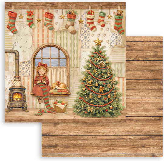 Хартии Скрапбукинг 10 Бройки 30.5×30.5см Stamperia Silent Night