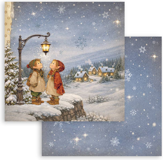 Хартии Скрапбукинг 10 Бройки 30.5×30.5см Stamperia Silent Night
