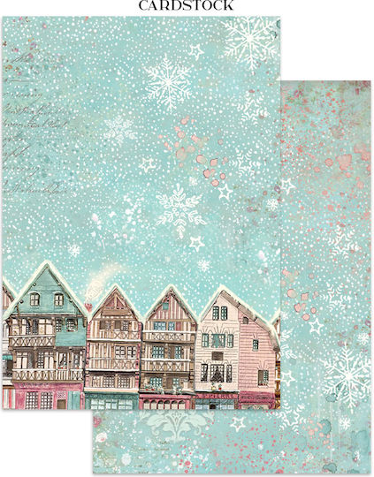Junk Journal Αυτοκόλλητα Cut-outs Backgrounds Winter Magic