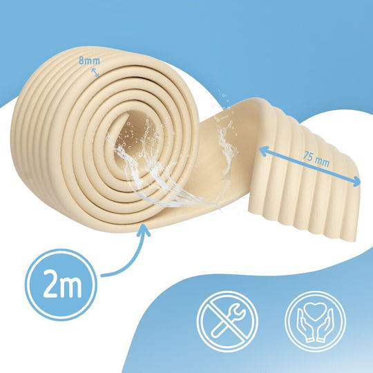 Sipo Protection Corner with Sticker from Foam Material in Ecru Colour 20cm