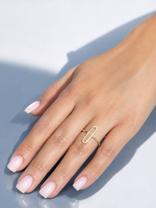 Rebecca Ring made of Silver Gold Plated