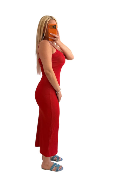 Summer Slip Dress Red