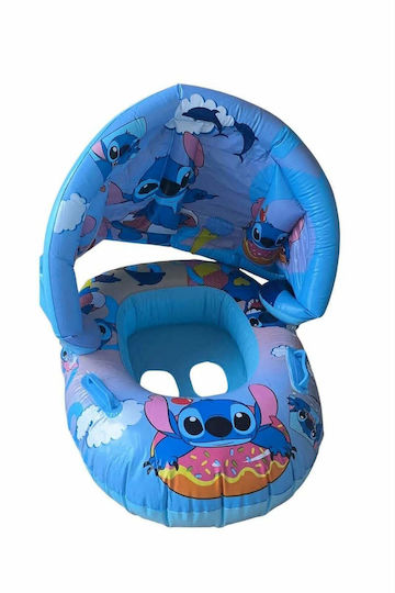 Swimtrainer with Sunshade Light Blue Children's Inflatable Sea Boat