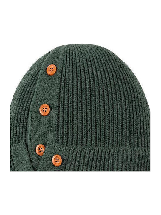 Beanie Unisex Knitted Beanie in Green Colour