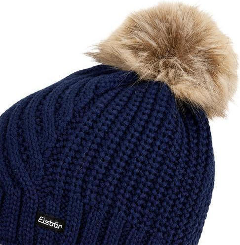 Lux Beanie Damen Strickmütze in Blau