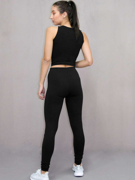 Women's Cropped Leggings Blue