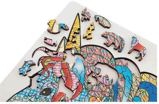 Ξύλινο Παιδικό Puzzle Unicorn 140pcs Grafix