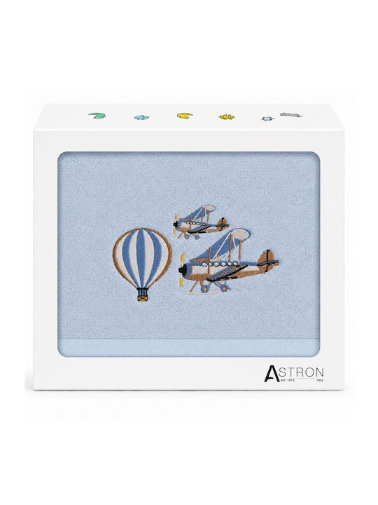 Astron Italy Σετ Βρεφικές Πετσέτες 2τμχ Plane & Balloon Βάρους 500gr/m²