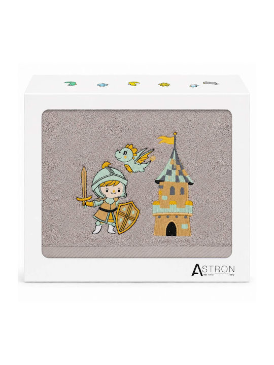 Astron Italy Σετ Βρεφικές Πετσέτες 2τμχ Knight & Castle Βάρους 500gr/m²