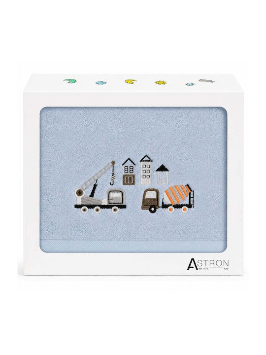 Astron Italy Σετ Βρεφικές Πετσέτες 2τμχ Trucks Βάρους 500gr/m²