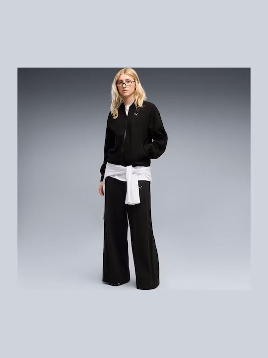 PUMA Lange Sweatshirts & Hoodies für Damen mit Kapuze Schwarz