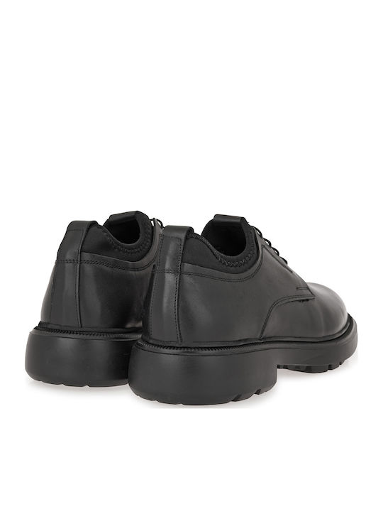 Leather Men's Casual Shoes Black