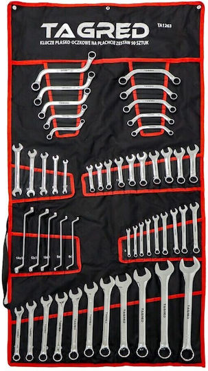 Set 50 Chei Combinate Tagred Combinate Inel Îndoit Tip Plat Tip C Tip S Ta1263