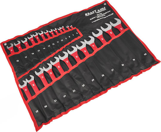 Kraft&dele Set Chei Poligonale Germane Stea 6 32 Mm 25 Bucăți