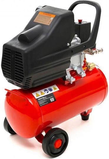 Kraft & Dele Cu o singură fază Compresor de aer 91dB cu Putere 3.8hp și Rezervor de aer 24lt KD400