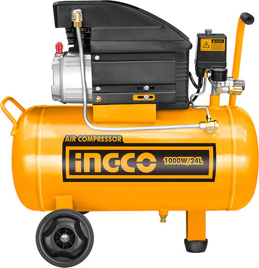 Ingco Air Compressors 96dB with Power 1.5hp and Airtank 24lt AC202481E