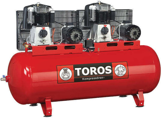 Toros Trei faze Compresor de aer cu Putere 5hp și Rezervor de aer 500lt