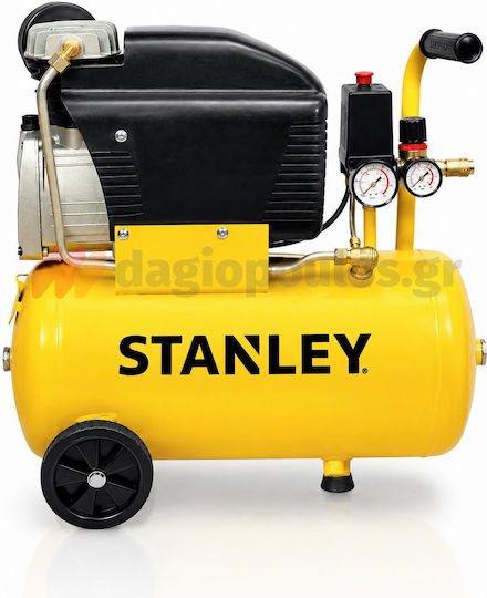 Stanley D210/8/50 Single-Phase Air Compressors 94dB with Power 2hp and Airtank 50lt FCDV404STN006