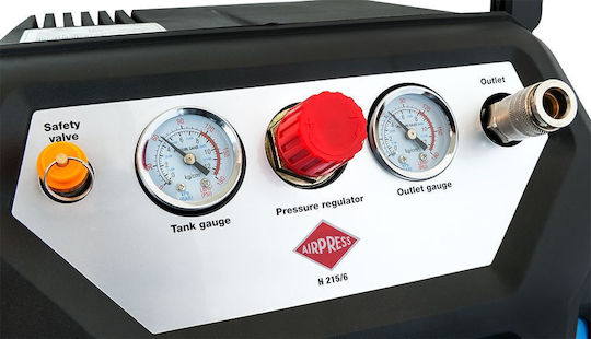 Airpress Single-Phase Air Compressors 76dB with Power 1.5hp and Airtank 6lt 36943