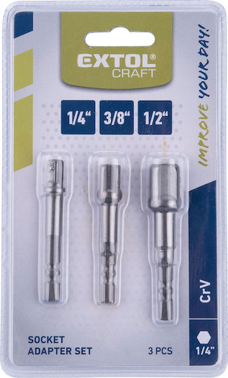 Extol Craft 32600 Drill Adapter 1 4"-1 2"