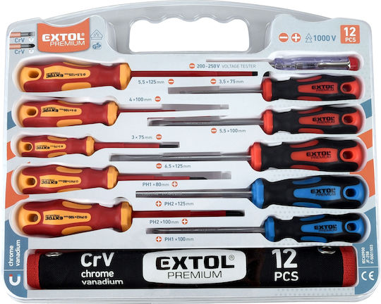 Extol Set 11 Magnetic Precision Screwdrivers