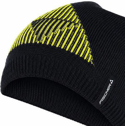 Beanie Unisex Fleece Strickmütze in Schwarz