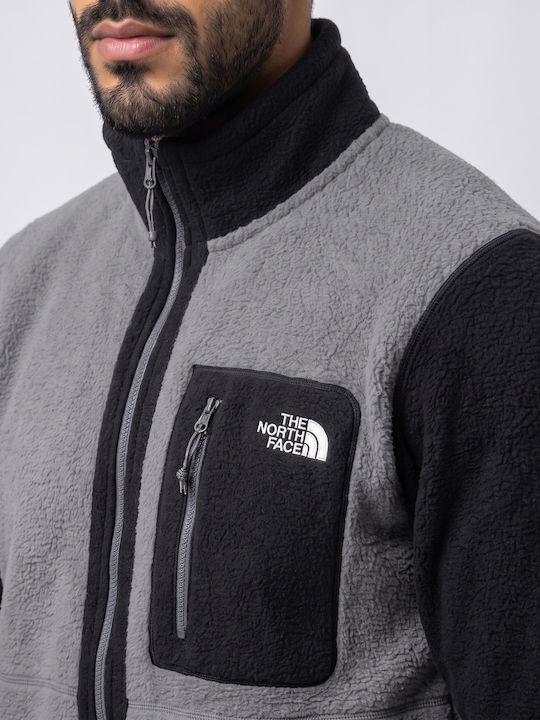 Yumiori Herren Fleecejacke Grau