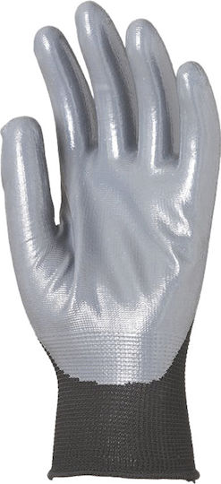 Coverguard Γάντια Εργασίας Γκρι Νιτριλίου, Πολυεστέρα/Δερμάτινα