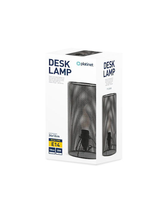 Platinet Decorative Lamp with Socket for Bulb E14 Black