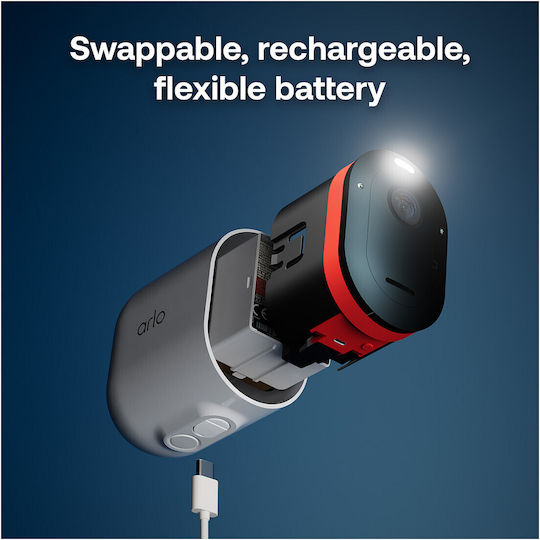 Arlo Pro 6 IP Surveillance Camera Wi-Fi Full HD+ 4MP Waterproof Battery with Two-Way Communication