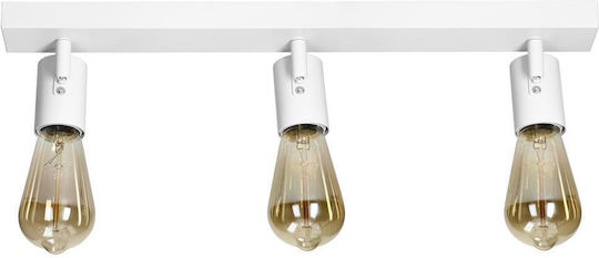 Orno Triple Spot with Socket E27 in White Color