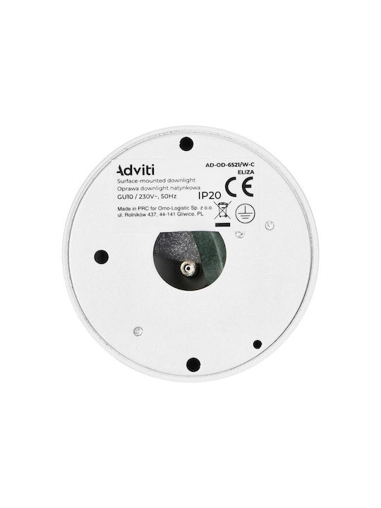 Orno Single Spot with Socket GU10 in White Color